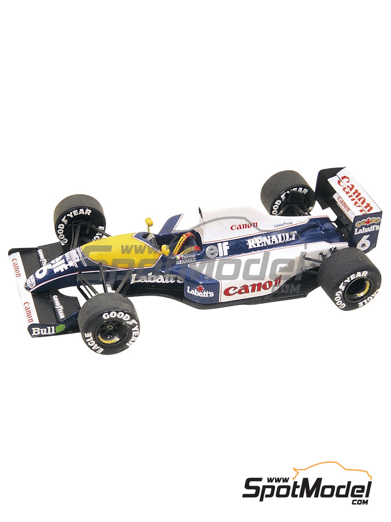 Williams Renault FW14 Williams Grand Prix Engineering Team sponsored by  Camel - Brazilian Formula 1 Grand Prix 1991. Car scale model kit in 1/43  scale